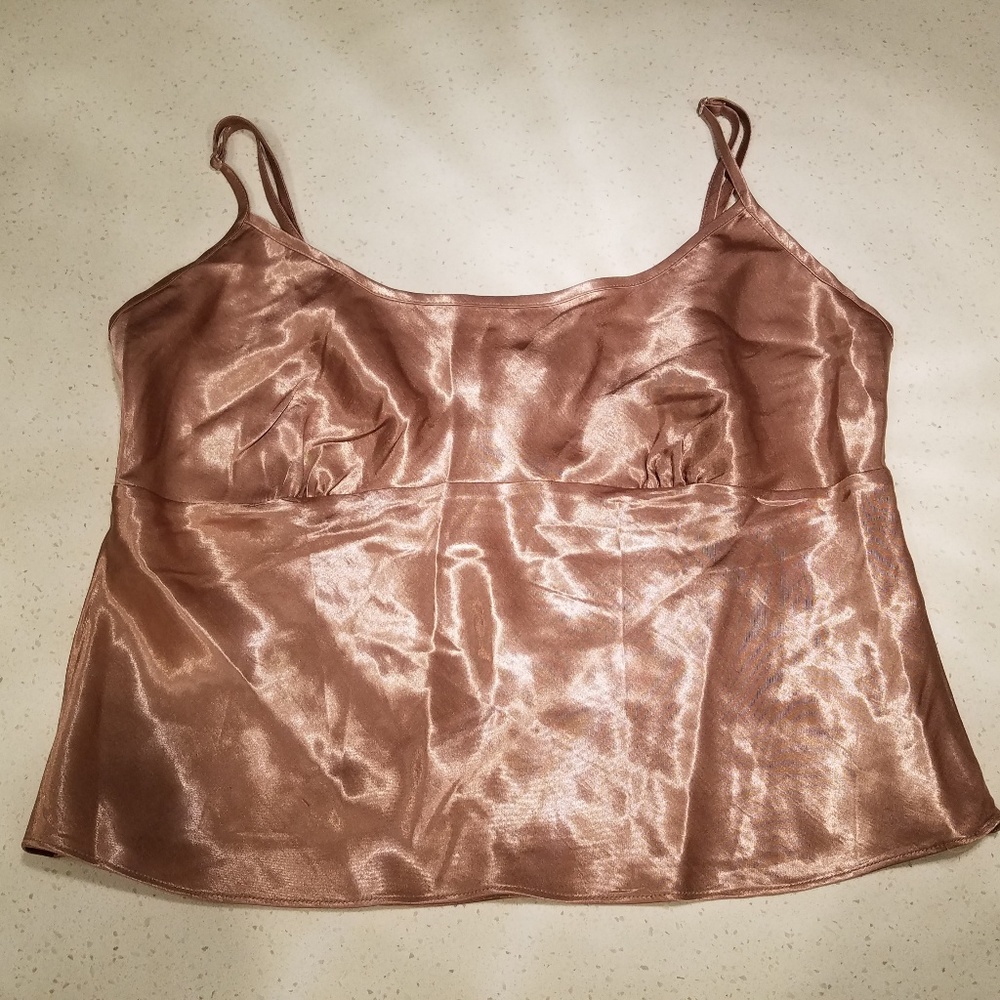 Victoria's Secret Tan Silky Sleepwear Cami Medium